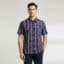 Black- Maroon Sambalpuri Cotton Half Shirt for Men