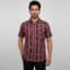 Chocolate Brown Half-sleeve Sambalpuri Cotton Shirt for men