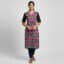 Black and Purple Cotton Kurti for ladies
