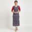 Cadmium Red and Blue Pasa Cotton Kurti for ladies