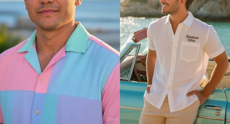Cuban Collar Shirt Outfit Ideas