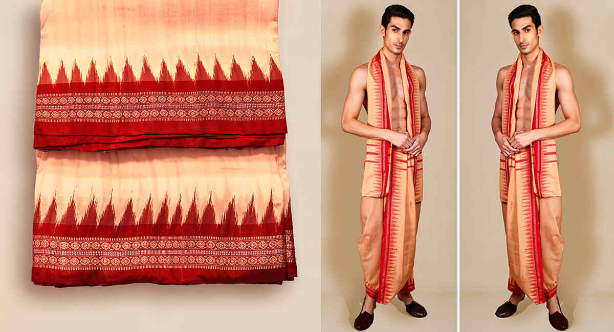 How to Wear a Sambalpuri Dhoti