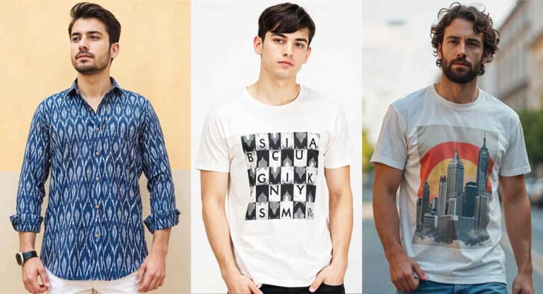 Ikat Printed Shirts and T Shirts