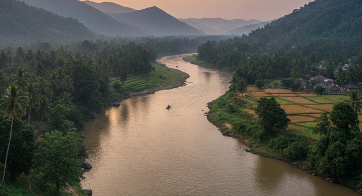 Nagavali River in Odisha